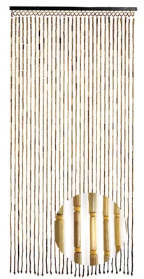 Produktbild von Lockardi Bambusvorhang BAMBOO 90x200 cm Braun Natur |  Türvorhang  Insektenschutz Dekovorhang Fliegenschutz Raumteiler Vorhang lichtdurchlässig Deko