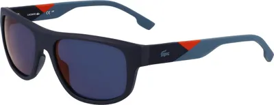 Image de LACOSTE L6042S 424 MATTE BLUE/BLUE FLASH ORANGE 55/17/145 MALE Lunettes de soleil