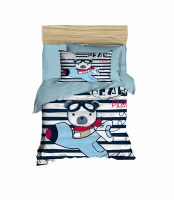 Produktbild von L'Essentiel Linge de Maison, PH14, Baby-Bettbezug-Set, Navy blau, 100 x 150 cm