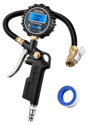 Produktbild von Reifenfüller Reifenpumpe Digitaler Reifenfüllmesser - 250 PSI - Digitales Display - Mit Manometer und Ventilentlüftung - Für Auto, SUV, Motorrad und Fahrrad