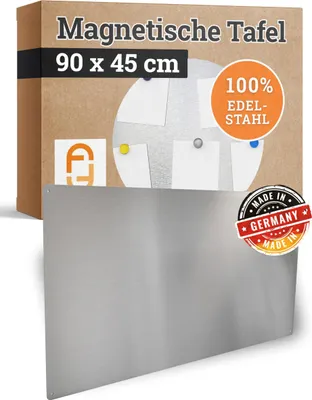 Produktbild von Magnettafel aus Edelstahl 900x450mm