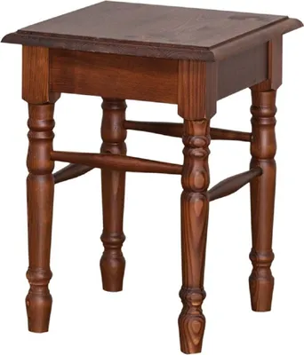 Produktbild von Casa Padrino Landhausstil Hocker Braun 35 x 35 x H. 45 cm - Landhausstil Möbel