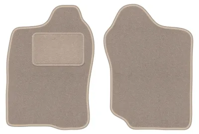 Produktbild von Velours-Fußmatten Vorne für Suzuki Jimny 1998-2007 (SUV) – 2-tlg, Beige, passgenau – Wielganizator LUX
