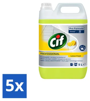 Produktbild von 5 x Cif Allesreiniger Zitrone 5 l - Vorteilspackung - 5 Stücke