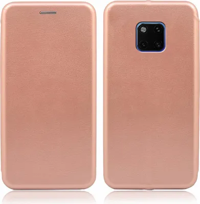 Produktbild von Handy Schutz Hülle für Huawei Mate 20 Pro Handytasche mit Magnetdeckel Kartenfach und Standfunktion Klapphülle Rosegold