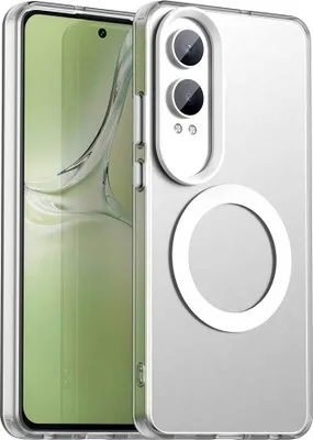 Obrázek produktu pro Magnetické pouzdro pro OnePlus Nord CE4 Lite, tenké matné průsvitné nárazuvzdorné pouzdro Bílý