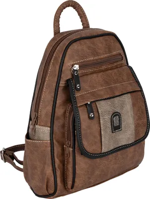 Produktbild von Cityrucksack Damenrucksack Tagesrucksack Stadt Rucksack Bagpack BRAUN-TAN (15119)