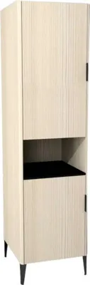 Produktbild von Devo Hochschrank mit 2 Türen Lotos BxHxT 50 x 190 x 53 cm Anschlag links structure avola cremeweiß