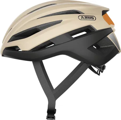 Immagine prodotto di ABUS Stormchaser - Casco da bici leggero e confortevole per il ciclismo professionale - per uomo e donna - Beige/nero, taglia S (51-55 cm)