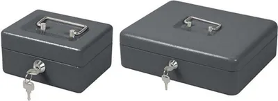 Obrázek produktu pro Pokladnička 300 x 240 x 90 mm Třídička mincí Pokladnička Eurobox+ klíč