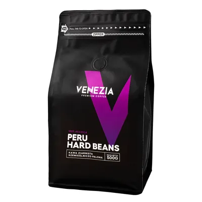Zdjęcie produktu dla Kawa ziarnista Venezia Peru 500g arabica 100% świeżo palona