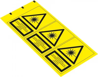 Produktbild von Dreifke® Aufkleber I Warn-Kombischild Laserstrahlung Laser Klasse 4, Folie, s...
