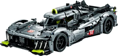 Produktbild von LEGO 42156 Technic PEUGEOT 9X8 24H Le Mans Hybrid Hypercar, legendärer Rennwagen, Modellauto-Bausatz für Erwachsene, Maßstab 1:10, Motorsport-Auto Sammlerstück für Fortgeschrittene
