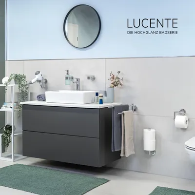 Produktbild von bremermann LUCENTE ausziehbare, teleskopische Handtuchstange aus Edelstahl glänzend verchromt
