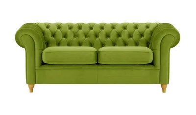 Produktbild von SLF24 - Dreisitzer-Sofa Chesterfield - olivgrün - Velluto 9