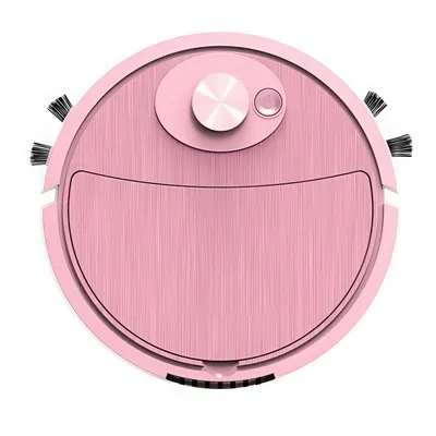 Produktbild von 3-in-1 Mini-USB-Roboterstaubsauger,Saug-,Wisch-und Kehrfunktion mit UV-C-Blau-Licht, automatische Reinigung, entfernt Staub,Schmutz und Tierhaare,Rosa