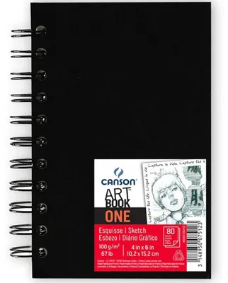 Immagine prodotto di Sketchbook Canson Art Book One 10,2 × 15,2 cm, 100 g/m², 80 fogli
