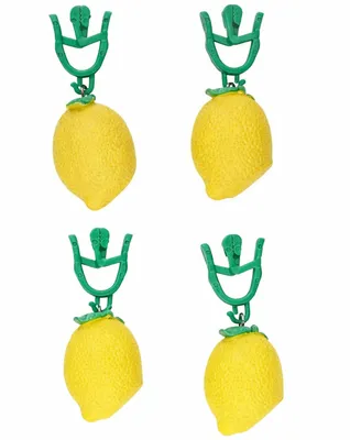 Produktbild von 4x ZITRONEN-TISCHDECKENKLAMMER Tischdeckengewichte Tischdeckenhalter Tischdeckenbeschwerer Tischdecken Halter Clips 21