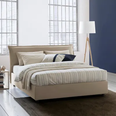 Image de Amilcaren - Lit Double, Beige, Matelas Inclus  Italy
