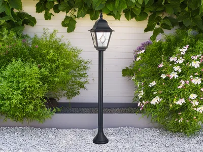 Obrázok produktu pre Vonkajšia stojacia lampa Elstead Norfolk E27 109cm čierna IP43