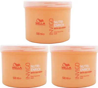 Produktbild von Wella Invigo Nutri Enrich 3 x 500 ml Haarmaske für trockenes Haar Set