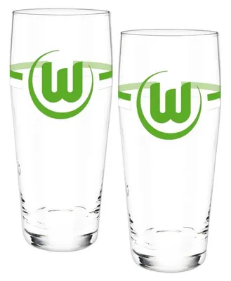 Produktbild von VfL Wolfsburg Bierglas grün-weiß, 2er-Set