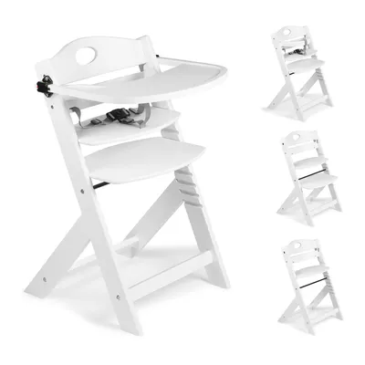 Produktbild von BabyGo Treppenhochstuhl Family PRO weiß, inkl. Tisch