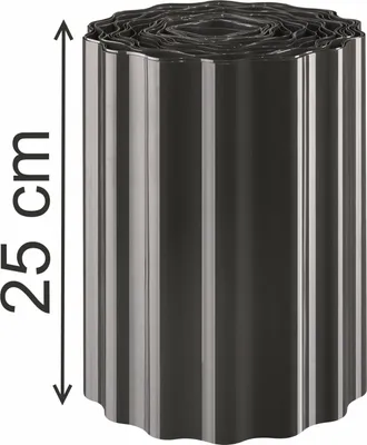Produktbild von Rasenkante 9m x 25cm Beeteinfassung Beetumrandungen Schwarz Palisade