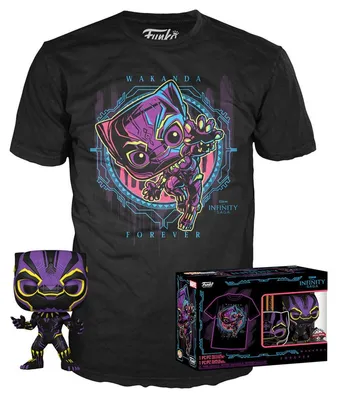 Image de Figurka Funko Pop! Marvel Wakanda Forever - Black Panther Exclusive z T-shirtem