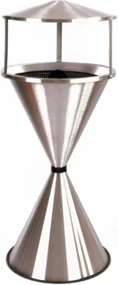 Produktbild von Standaschenbecher Diabola mit Dach 71x40 cm, Edelstahl, Marke:, Germany (Ascher, Standascher, Aschenbecher)