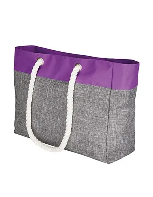 Immagine prodotto di Borsa a tracolla Tote Bag - San Diego - 44 x 33 x 16 cm - Colore: Grey Melange/Neon Lilac - Dimensioni: 44 x 33 x 16 cm