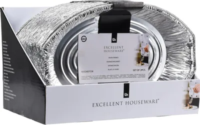 Produktbild von 2 x Ofenblech 2er-Set Alu Grill Zubehör BBQ Outdoor Camping