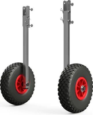 Obrázek produktu pro Prepravní kolecka transportní kolečka pro čluny pro nafukovací předměty skládací nerezová ocel SUPROD ET260, černá/červená