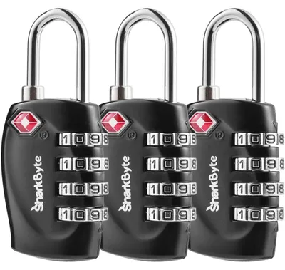 Image de Serrure à combinaison à 4 chiffres, approuvée par la TSA, pour valises et sacs à dos