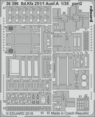 Produktbild von Eduard Accessories 36396 - 1:35 Sd.Kfz 251/1 Ausf.A for ICM - Neu