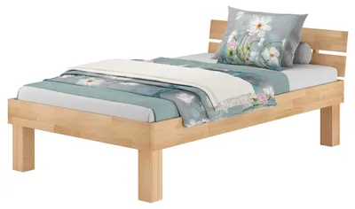 Produktbild von Hohes Massivholz-Buchebett Echtholz wählbare Größe V-60.80-H