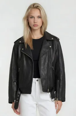 Produktbild von Dua Damen Echtleder Lederjacke Schwarz XS