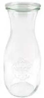 Obrázok produktu pre Weck Glasflasche Saftflaschen Glas 0,5 L 6 Stück Flasche für Säfte, Weckgläser