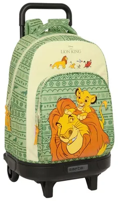 Productafbeelding van Rugzak met wielen, Mufasa, groen/beige, 33 x 45 x 22 cm