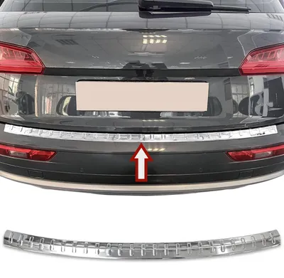 Für Audi Q5 II Typ FY ab 2017- Ladekantenschutz Edelstahl MIT ABKANTUNG in der Farbe von Recambo e.K.