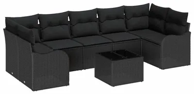Immagine prodotto di Panca da giardino - Panca da esterno - Set lounge - Arredamento da giardino - Divano modulare - Polyrattan intrecciato a mano