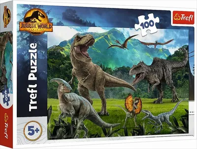 Obrázek produktu pro Trefl 16441, 100 kusů, Dinosauři, 5 rok/roky