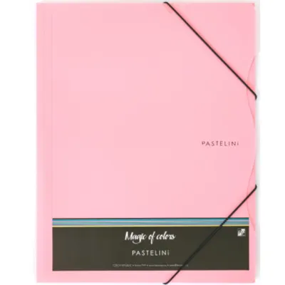 Productafbeelding van Desky met klemmen en elastiek, PASTELINI, A4, roze