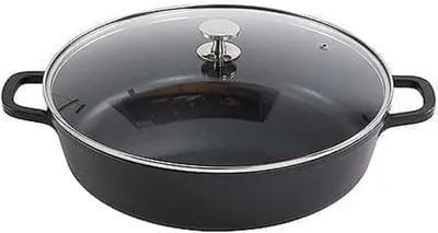 Produktbild von AluChef® Bräter, rund 32 cm / schwarz