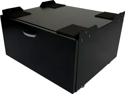Zdjęcie produktu dla Szafka pod pralkę HWC-E50, cokół, podest, podstawa, szuflada 33x61x52 cm, kolor: czarny