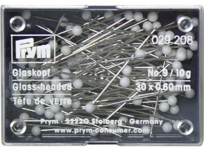 Kopspelden Silber Glas 0,60 x 30 mm – 10 g