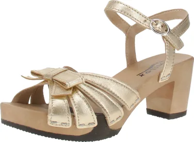 Produktbild von Softclox S3650 Rose Shiny Softnappa - Damen Sandalen - 03-Gold, Größe:38 EU