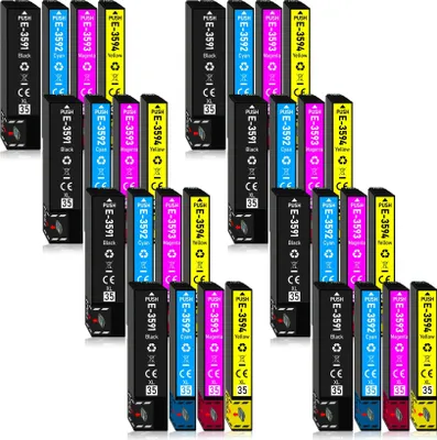Produktbild von 32er Pack Druckerpatronen 35 35XL kompatibel mit Epson WF-4740