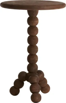 Produktbild von Light & Living - Beistelltisch Veglio - Dunkelbraun - Ø35cm