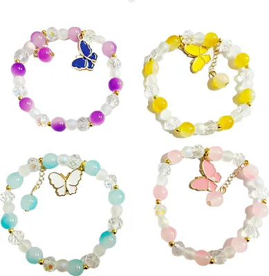 Immagine prodotto di Bracciale di perline con farfalla